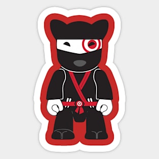 Ninja Bullseye Dog Team Member Sticker